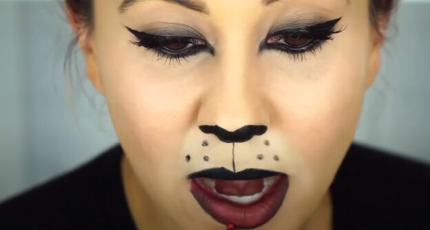 easiest halloween look ever here s how to do perfect cat girl makeup, Easy cat makeup tutorial