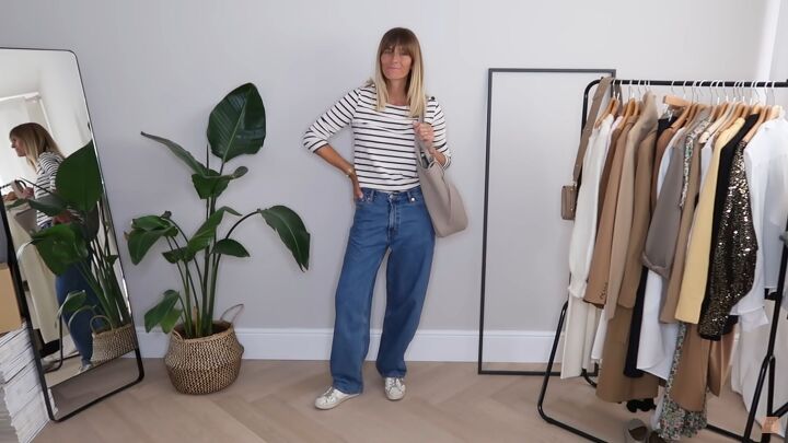 12 fun fall winter 2021 fashion trends you can wear this season, Baggy jeans with a Breton top