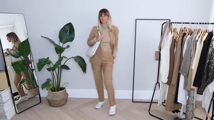 12 fun fall winter 2021 fashion trends you can wear this season, Neutral toned trousersuit