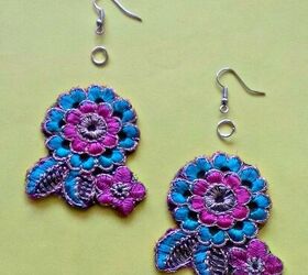 How To Make Lace Cut Out Earrings In Two Minutes
