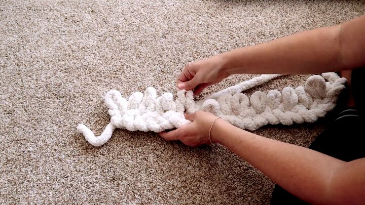 how to make a gigantic diy chunky knit cardigan by doing slip knots, Creating a knitting pattern with knots
