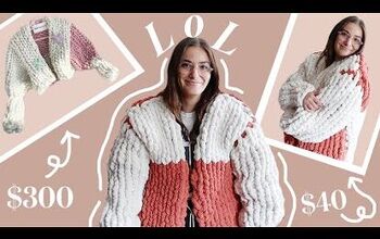 How to Make a Gigantic DIY Chunky Knit Cardigan By Doing Slip Knots