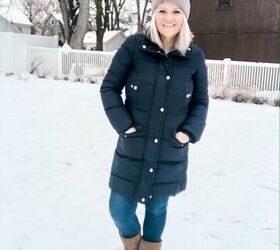 getting ready for cooler weather, Navy puffer jacket