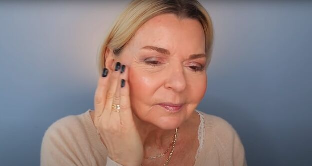 applying fancy makeup for mature skin is the price worth it, Adding highlight to cheekbones