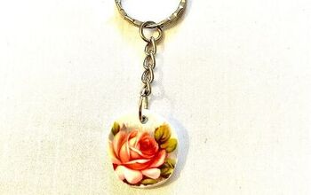 How to Make a Pretty Keyring From Old Crockery