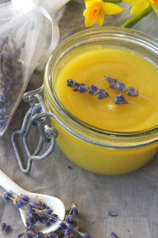 lavender grapeseed oil salve to prevent wrinkling