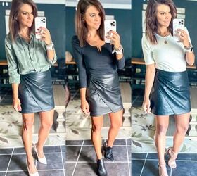 3 Ways to Style a Leather Mini Skirt!