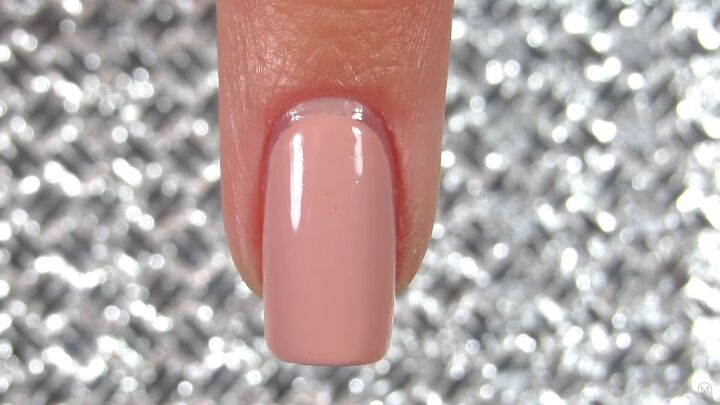 10 easy peasy nail art designs for beginners step by step tutorial, Starting with a pink polished nail as a base