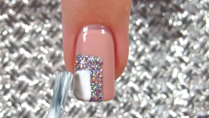 10 easy peasy nail art designs for beginners step by step tutorial, Painting squares onto the nail corner