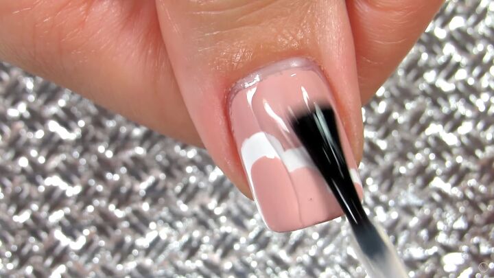 10 easy peasy nail art designs for beginners step by step tutorial, Adding a top coat to the nail