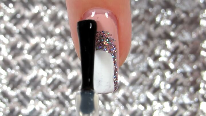 10 easy peasy nail art designs for beginners step by step tutorial, Sealing the nail art design with a top coat