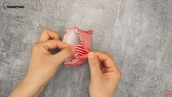 how to make a simple diy coin purse perfect gift idea, Sewing the top of the bag with an opening