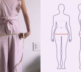 how to make cute comfy diy high waisted pants from scratch, Measuring hip size for the high waisted pants