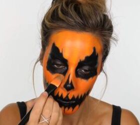 How to Do Creepy Pumpkin Makeup for Halloween Using Cheap Face Paint ...