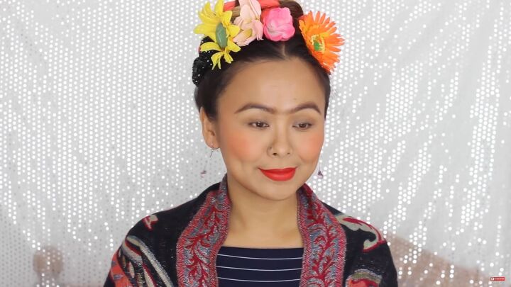 5 last minute diy easy halloween costumes you can do with makeup, Last minute Frida Kahlo Halloween costume