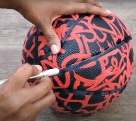 red basketball purse