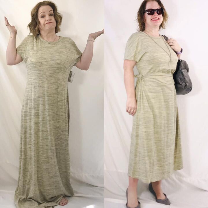 how to refashion a long dress