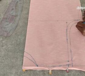 how to cut and sew a kaftan dress simple step by step tutorial, How to draft a DIY kaftan dress pattern