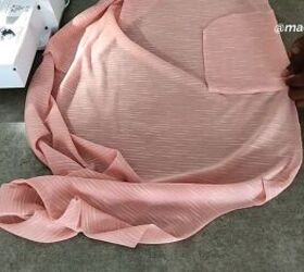 how to cut and sew a kaftan dress simple step by step tutorial, Placing pockets on the DIY kaftan dress