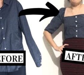 How to Easily Make a Cute DIY Square Neck Top Out of a Men's Shirt