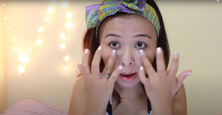 how to easily do fun female pop art makeup with your regular makeup, Prepping face for the cartoon pop art makeup