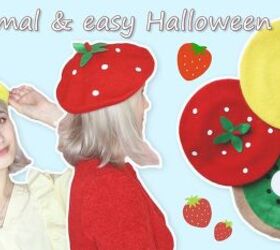 How to Make Cute DIY Fruit Costumes With Colorful Decorated Berets