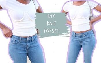 How to Make a Cute Bustier Corset Top Out of an Old Cardigan