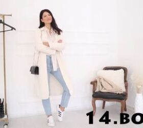 how a 10 piece fall capsule wardrobe can make 17 different outfits, Elevated fall capsule wardrobe outfit