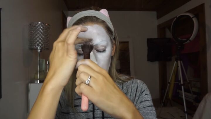 how to do super spooky makeup for a terrifying valak the nun costume, Recreating Valak the nun makeup
