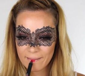 How To Do Intricate Masquerade Mask Makeup With Liquid Eyeliner Upstyle 