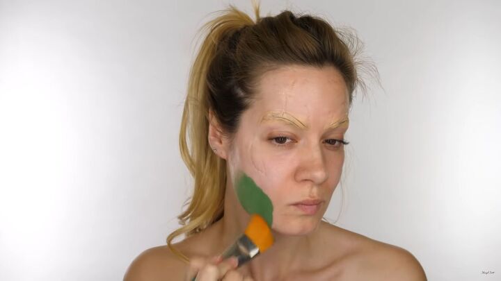 how to do perfect guardians of the galaxy gamora face makeup, Gamora costume makeup