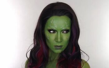 How to Do Perfect "Guardians of the Galaxy" Gamora Face Makeup