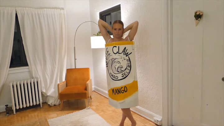 ain t no laws when you re making this fun white claw costume diy, White Claw costume DIY
