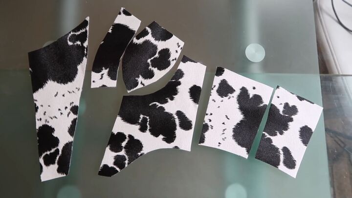 how to make a cute diy cow costume bustier for halloween, Cute cow costume DIY