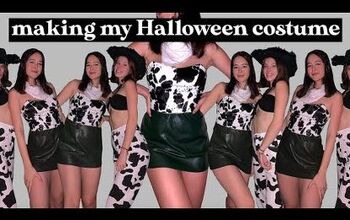 How to Make a Cute DIY Cow Costume Bustier for Halloween