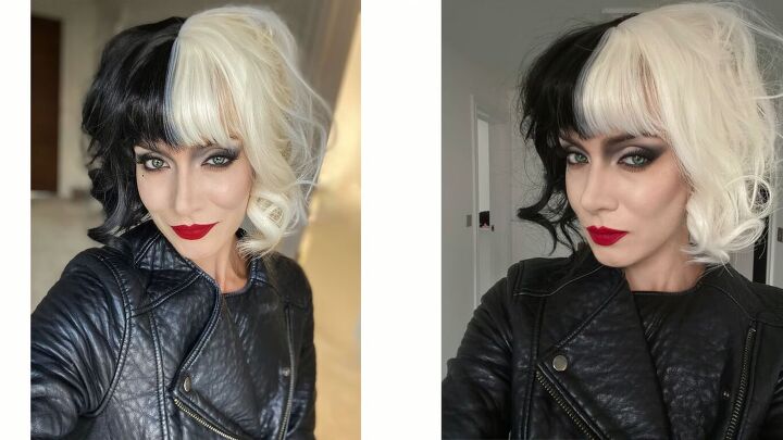 how to do fun diy cruella de vil makeup for halloween, DIY Cruella de Vil makeup