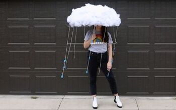 Halloween Costume Idea: Umbrella Cloud & Rainbow T-Shirt