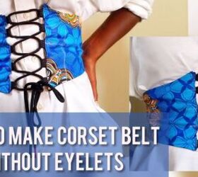 How to Make a Cute Lace-Up DIY Corset Belt Without Eyelets