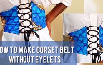 How to Make a Cute Lace-Up DIY Corset Belt Without Eyelets