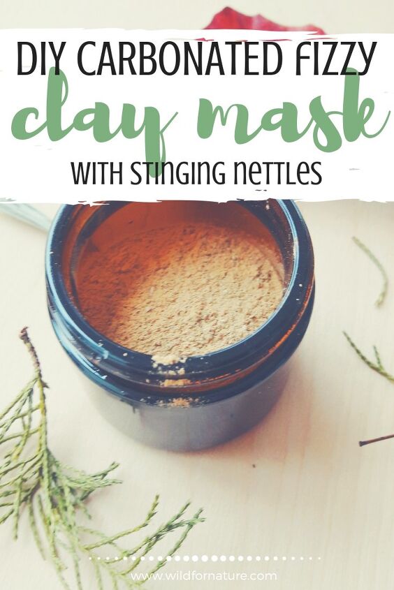 stinging nettle fizzy clay facial cleanser for oily skin