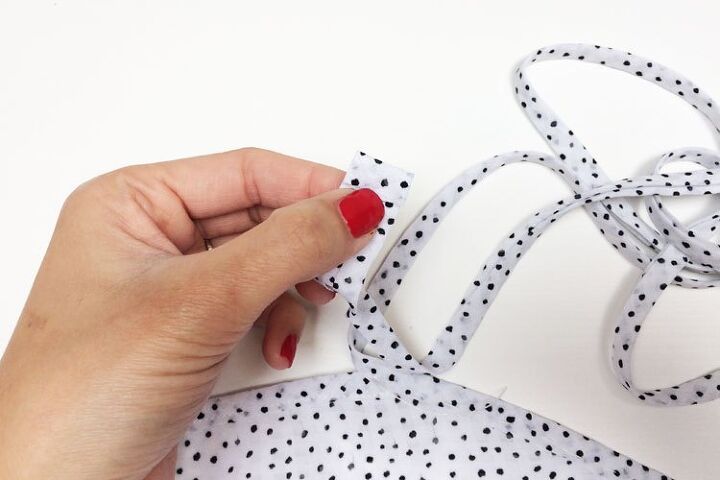 how to sew women s wrap blouse dots, THE PATTERN FOR WOMEN S WRAP BLOUSE DOTS STEP BY STEP SEWING INSTRUCTIONS