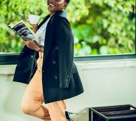 11 chic wardrobe essentials every woman needs to own, Fitted tailored black blazer over an outfit