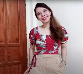 This Cute DIY Tie-Front Top Used to Be an Old Men's T-Shirt