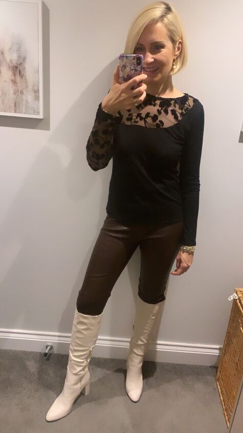 neutral colour knee high boots my new love, Girls night out or an afternoon shopping