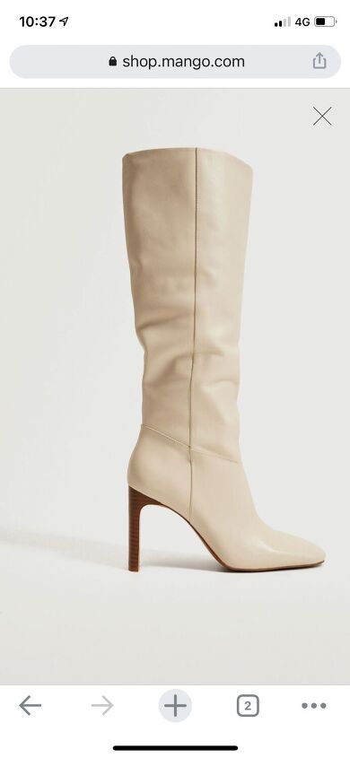 neutral colour knee high boots my new love