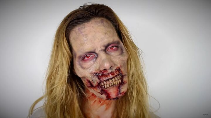 looking for a fun halloween look try this chilling zombie sfx makeup, Zombie SFX makeup