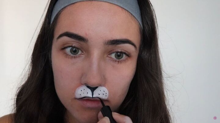6 easy last minute halloween makeup ideas you can try at home, Creating rabbit face makeup