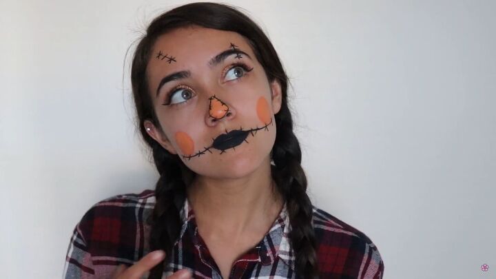 6 easy last minute halloween makeup ideas you can try at home, Easy last minute Halloween scarecrow makeup