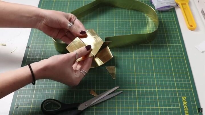 how to make a fun diy starlight costume from the boys this halloween, Triangle gold belt for the Starlight costume