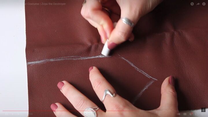 how to make a fierce zoya the destroya from glow costume for halloween, Making the shoulder pad